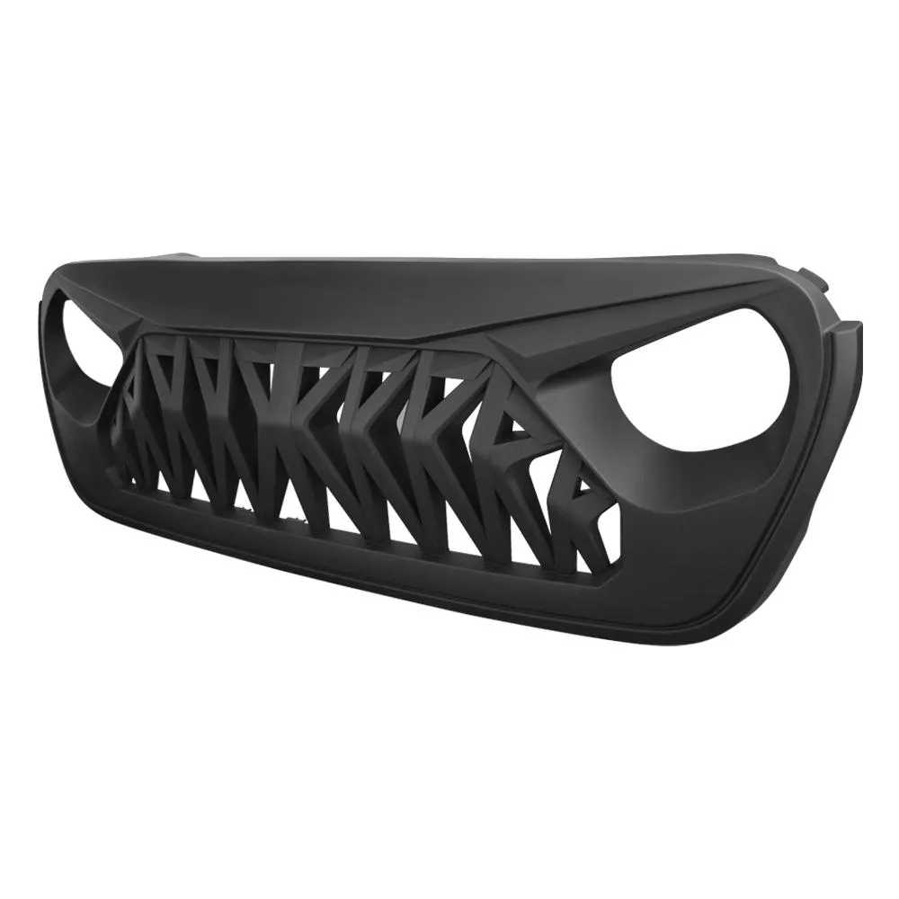 Shark Grille - Matte Black For 18+ Wrangler JL & Gladiator JT W/O Trailcam (ETA Late July) product image