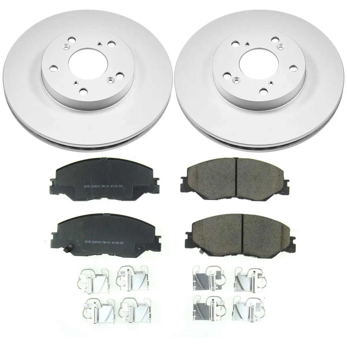 Z17 Geomet Coated Rotor Kit: Genuine Geomet Fully Coated Rotors; Ceramic Pads W/Hardware product image