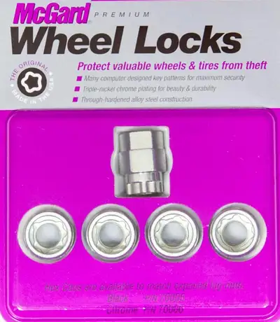 McGard Wheel Lock Set M14x1.5 Nut Uhc (Under Cap) Cone Seat 22mm Hex .893 in Oal