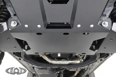 LoD Offroad 2021+ Bronco Black Ops Front Differential Skid Plate (Black Powder Coated)