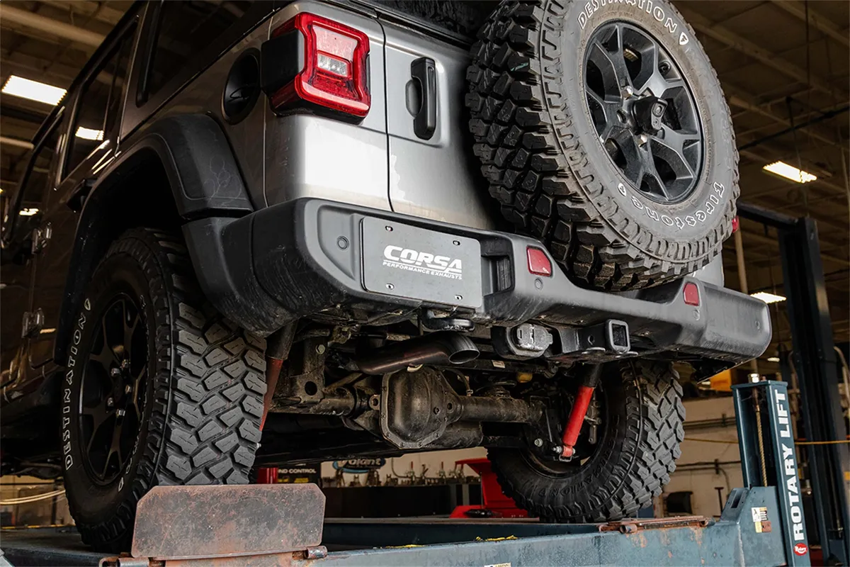 Sport / 2.75 in Cat-Back Turn Down | 2018-24 Jeep Wrangler JLU 3.6L (21123) product image