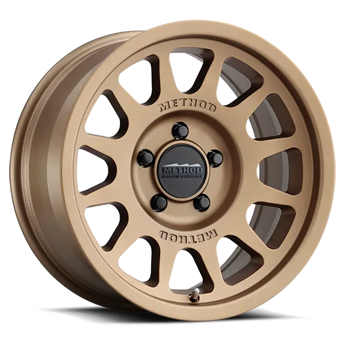 Aluminum Wheels 17x9 Bead Grip MR703 Bolt Pattern 5 On 139.7 Offset -12 Lip Size 1.18 Method Bronze BRZ Method product image