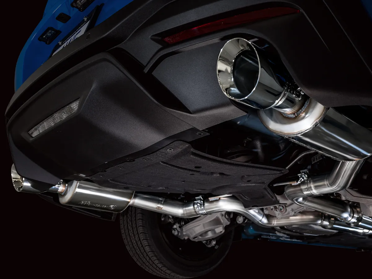 AWE Touring Edition Exhaust for S650 Ford Mustang GT Fastback - Dual Diamond Black Tips product image