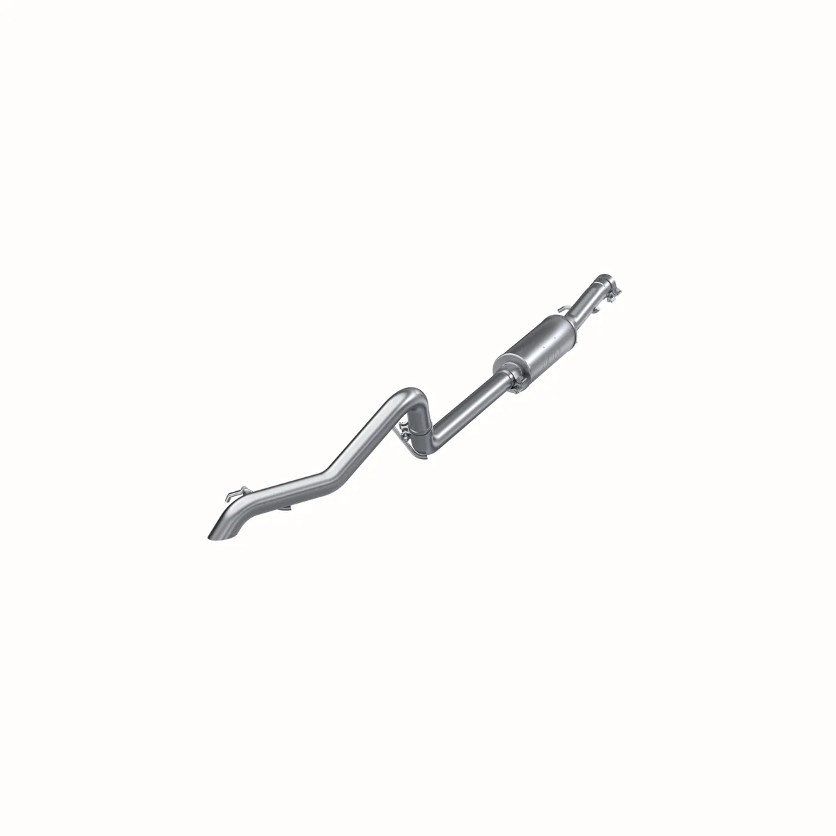 Armor Lite Cat Back Exhaust System; 2.5 in.; Incl. Ext. Pipe/Overaxle Pipe/Offroad Tailpipe/Muffler/Hardware/No Tip; Muffler Before Axle; Single Rear Exit; Aluminized; product image