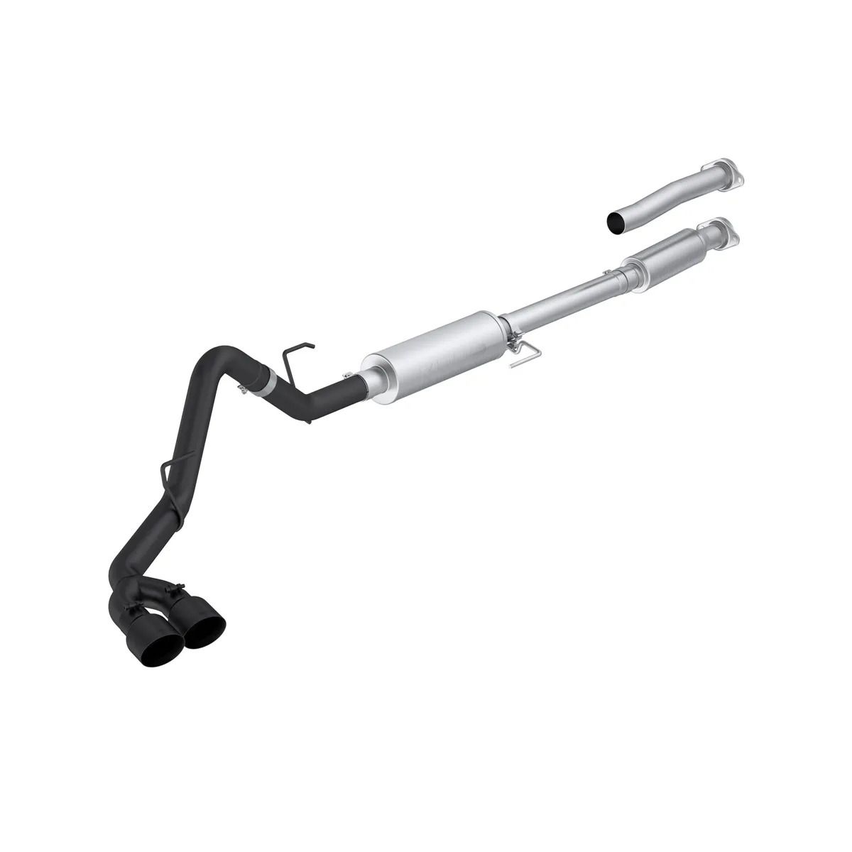 MBRP Black-Coated Aluminized Steel 3 Cat-Back Single Side Dual Outlet F-150 2.7L EcoBoost 3.5L EcoBoost 5.0L S5277BLK product image