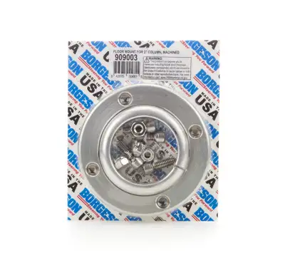 Borgeson Borgeson - Steering Column Mount - P/N: 909003 - Steering column swivel floor mount. Machine finish aluminum. Fits 2 in. diameter steering columns.