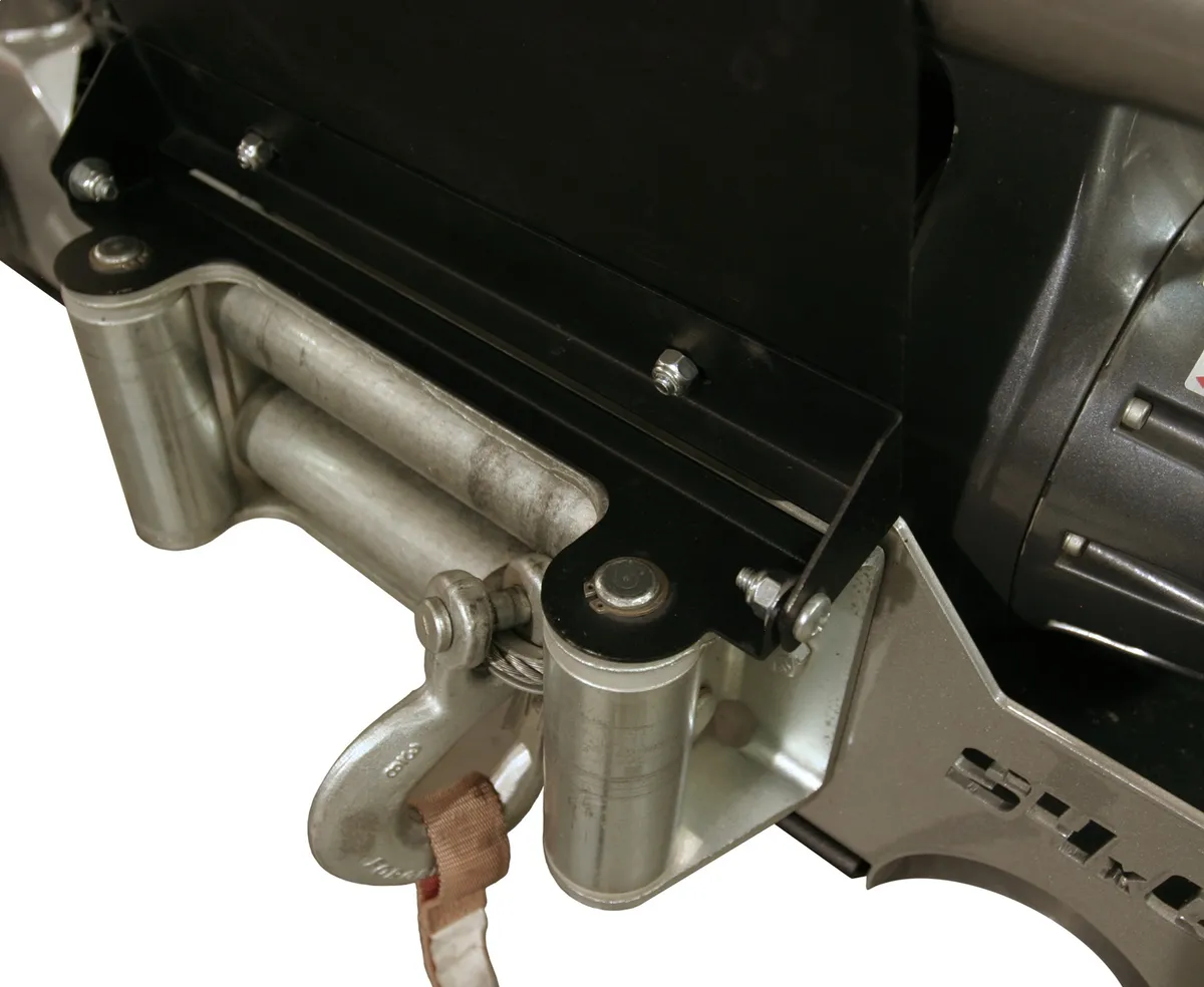 Flipup License Plate Holder For Winch Roller Fairlead Black product image