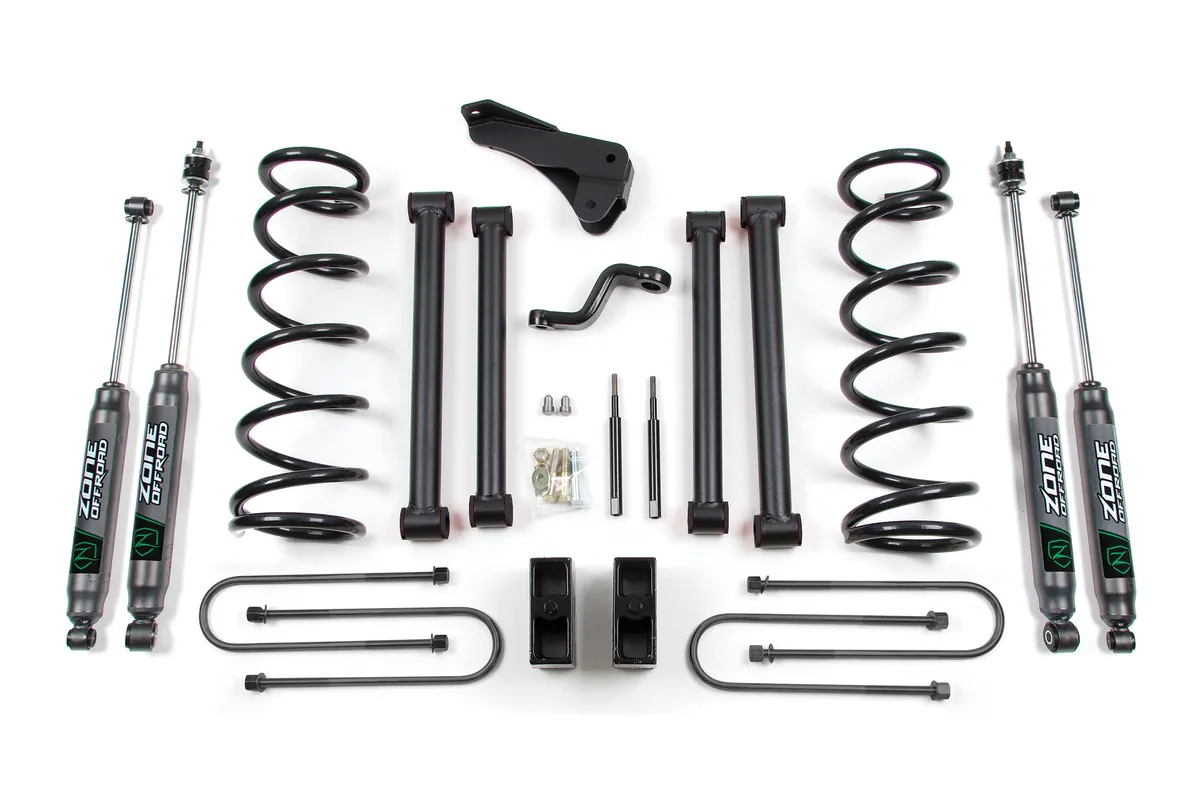 2003-2007 Dodge 2500 5 Suspension Lift Kit - Front Coils Rear Block - Fox 2.0 Adventure Series Shocks product image