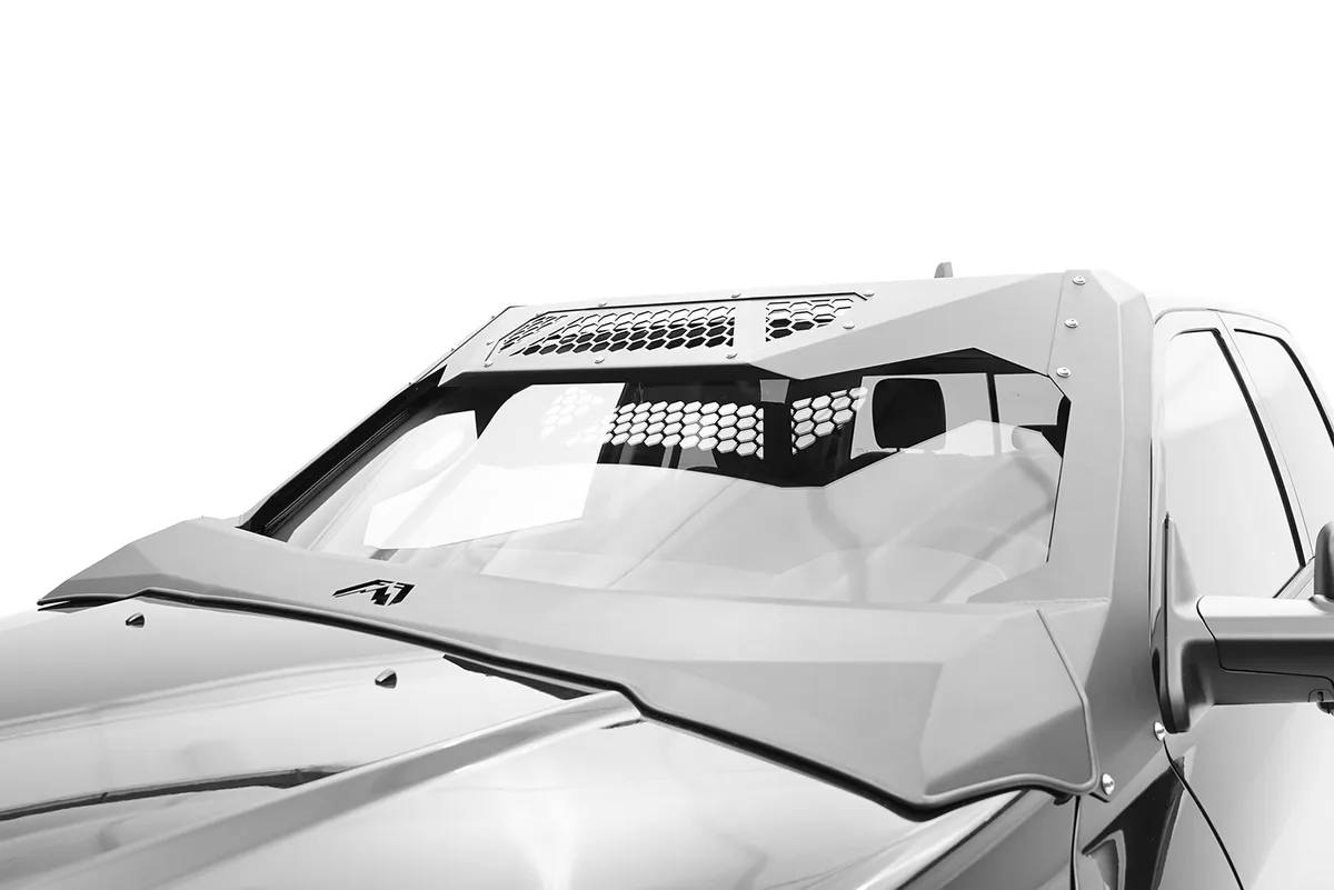 ViCowl; 2 Stage Black Powder Coated; Combines Roof Visor And Cowl; product image