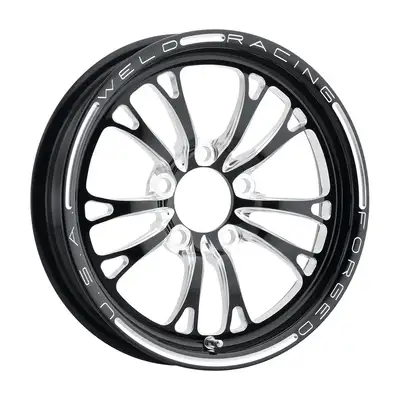 WELD Racing V-Series Frnt Drag Wheel Blk 15x3.5 5x4.75BC 1.75