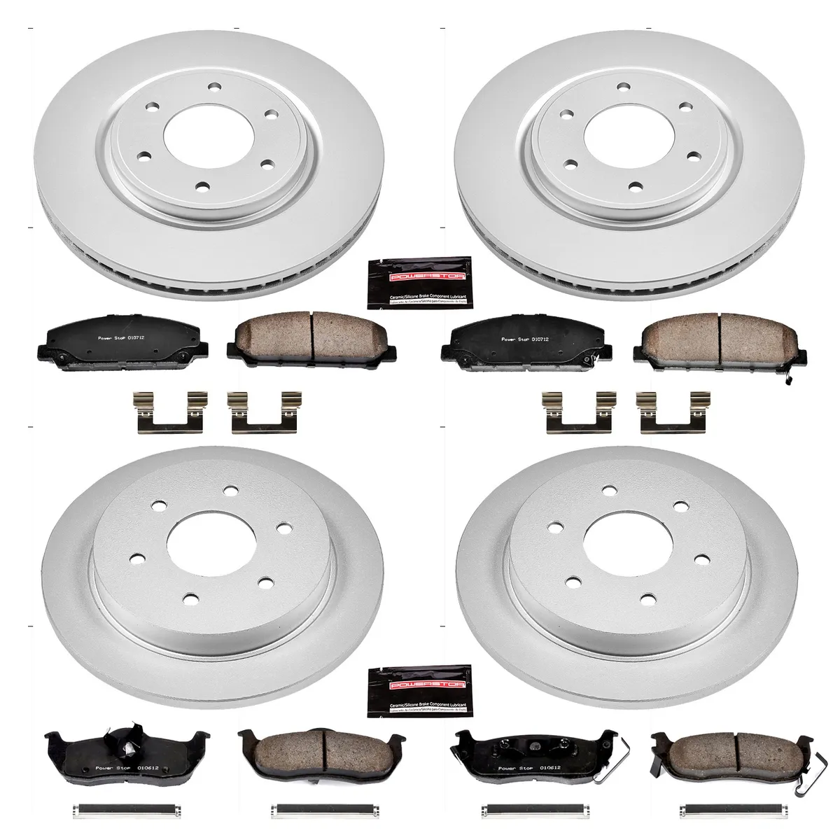 Z17 Geomet Coated Rotor Kit: Genuine Geomet Fully Coated Rotors; Ceramic Pads W/Hardware product image