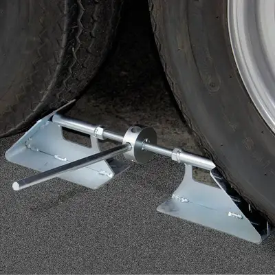 BAL RV Standard Tire Locking Chock W/Handle & Base Plate