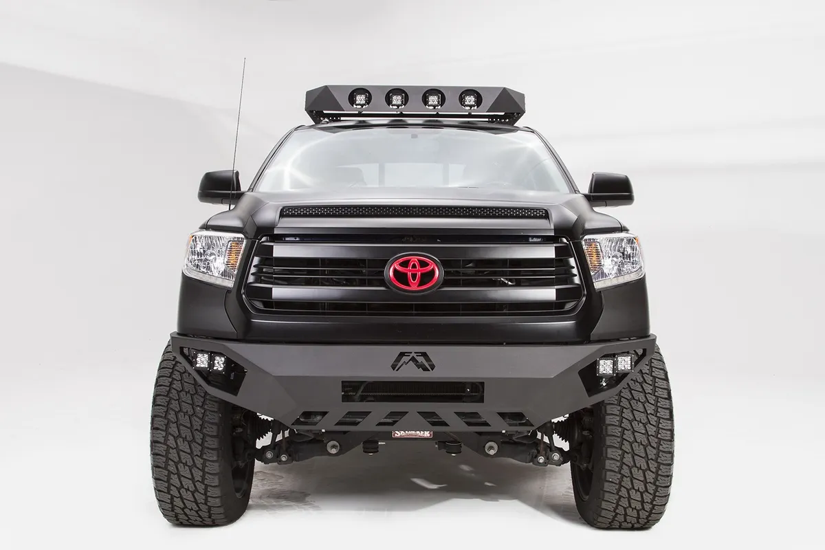 Vengeance Front Bumper; 2 Stage Black Powder Coated; No Guard; product image
