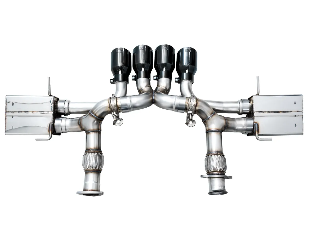 AWE SwitchPath Exhaust for C8 Corvette Z06 - Diamond Black Tips product image