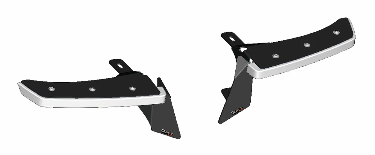 Quake LED - Qte993 - Jeep Wrangler Jl/Gladiator 9.5 x 0.75 Inch Slim Chop Kit DRL w/ Sequential Switchback Turn Signal And Side Marker Light For 2018-2020 Jeep Wrangler product image