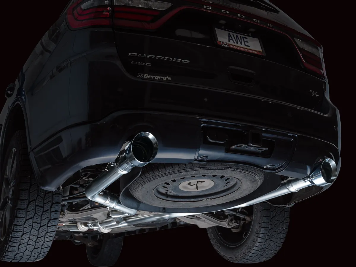 AWE Track Edition Exhaust for Dodge Durango 3.6 / 5.7 - Chrome Silver Tips product image