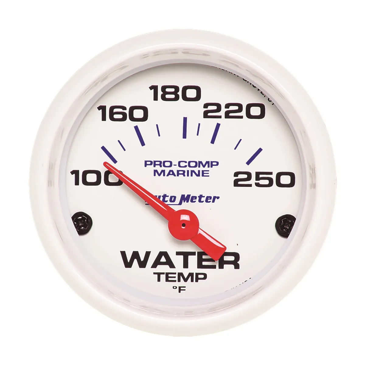 Gauge Water Temp 2 1/16in 100250degreef Electric Marine White product image