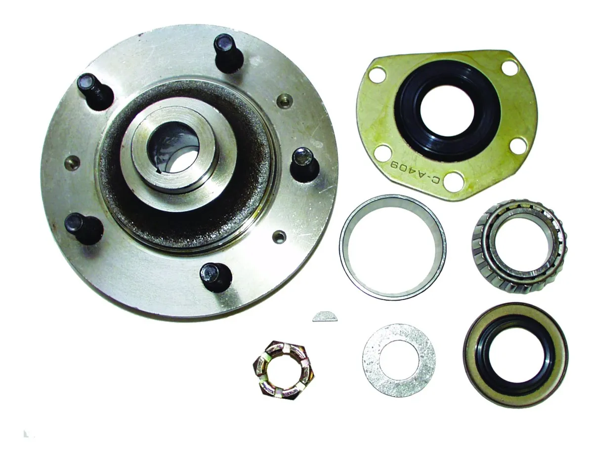 1976-1983 Cj-5 CJ w/ Amc 20 Rear Axle; Kit Includes: Hub Bearing Seals Nut Washer & Key 1976-1986 Cj-7 CJ w/ Amc 20 Rear Axle; Kit Includes: Hub Bearing Seals Nut Washer & Key 1981-1986 Cj-8 CJ w/ Amc 20 Rear Axle; Kit Includes: Hub Bearing se product image