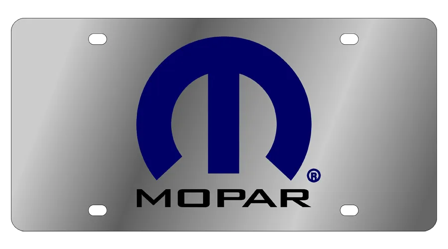 Eurosport Daytona Mopar Stainless Steel License Plate