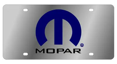 Eurosport Daytona Mopar Stainless Steel License Plate