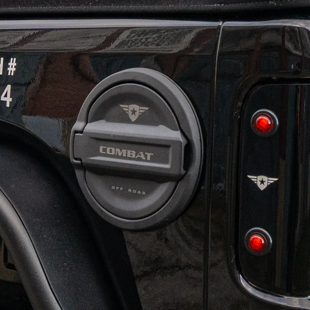 Combat Off Road Fuel Door Cover - Black Satin - JL product image