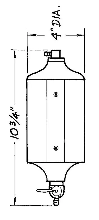 JAZ Products Black Radiator Catch Can 1qt.