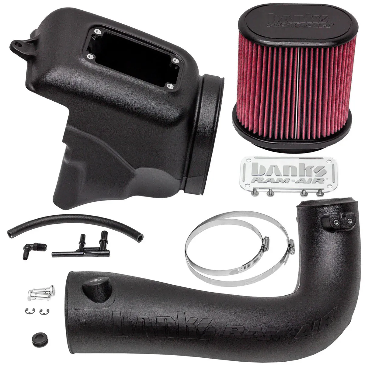2018-2023 Jeep Wrangler JL 2.0L Turbo Banks Ram-Air® Big-Ass Oiled or Dry Filter, Cold Air Intake System product image