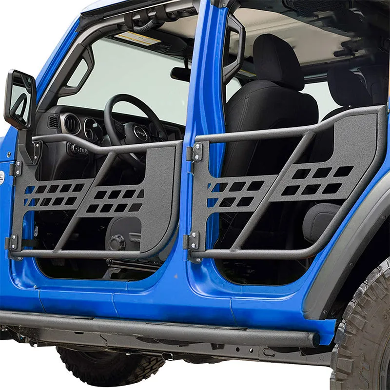 Jeep Half Tube Doors with Side View Mirror for 2018-2025 Wrangler JL Gladiator JT product image