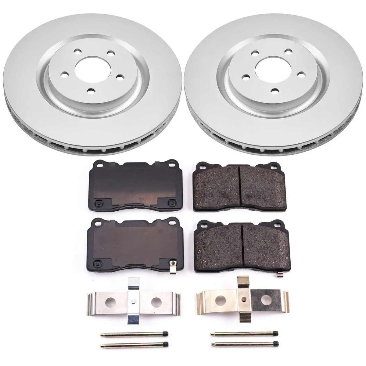 Z17 Geomet Coated Rotor Kit: Genuine Geomet Fully Coated Rotors; Ceramic Pads W/Hardware product image