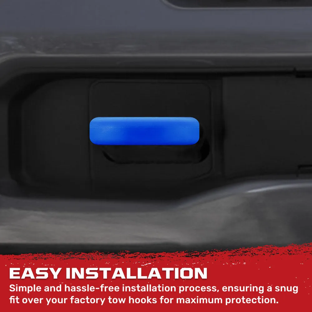 Chevy 20-25 Silverado 1500 Tow Hook Covers 2-Piece Set of Silicone Covers Standard & LED Options - Multiple Colors product image