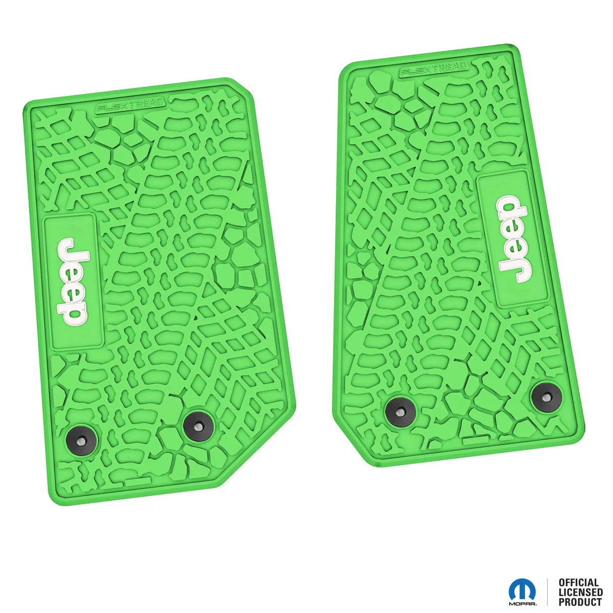 14-18 Jeep JK 2 Dr Front -Tire Tread/Scorched Earth Scene w/ JEEP Insert - Black w/ Lime Insert product image