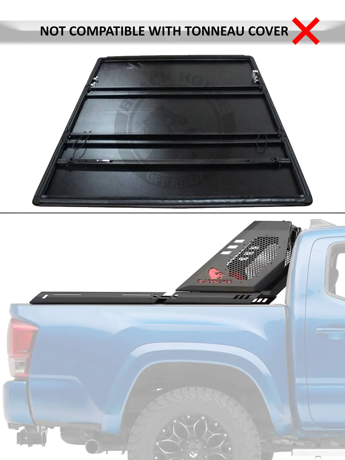 Black Horse Off Road Vigor Roll Bar Kit Black Steel VIRB09B-KIT product image