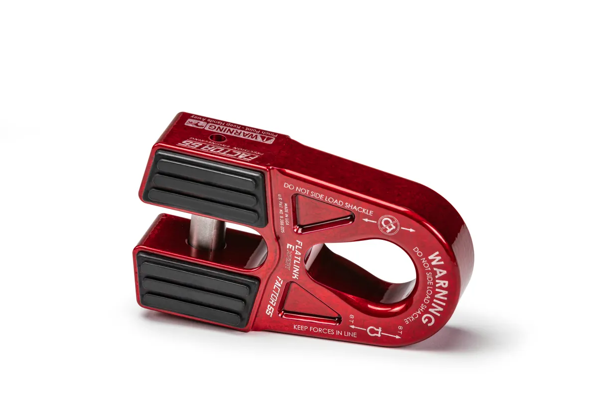 Factor 55 00080-01 Flatlink e Expert Winch Shackle Mount -- Red product image