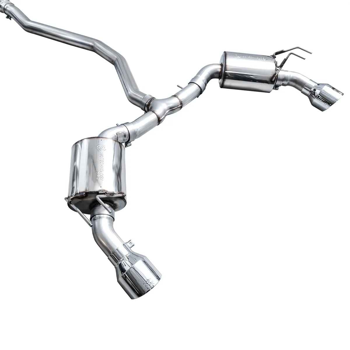 AWE Track Edition Exhaust for FE1 Civic SiDE4 Acura Integra - Dual Diamond Black Tips product image