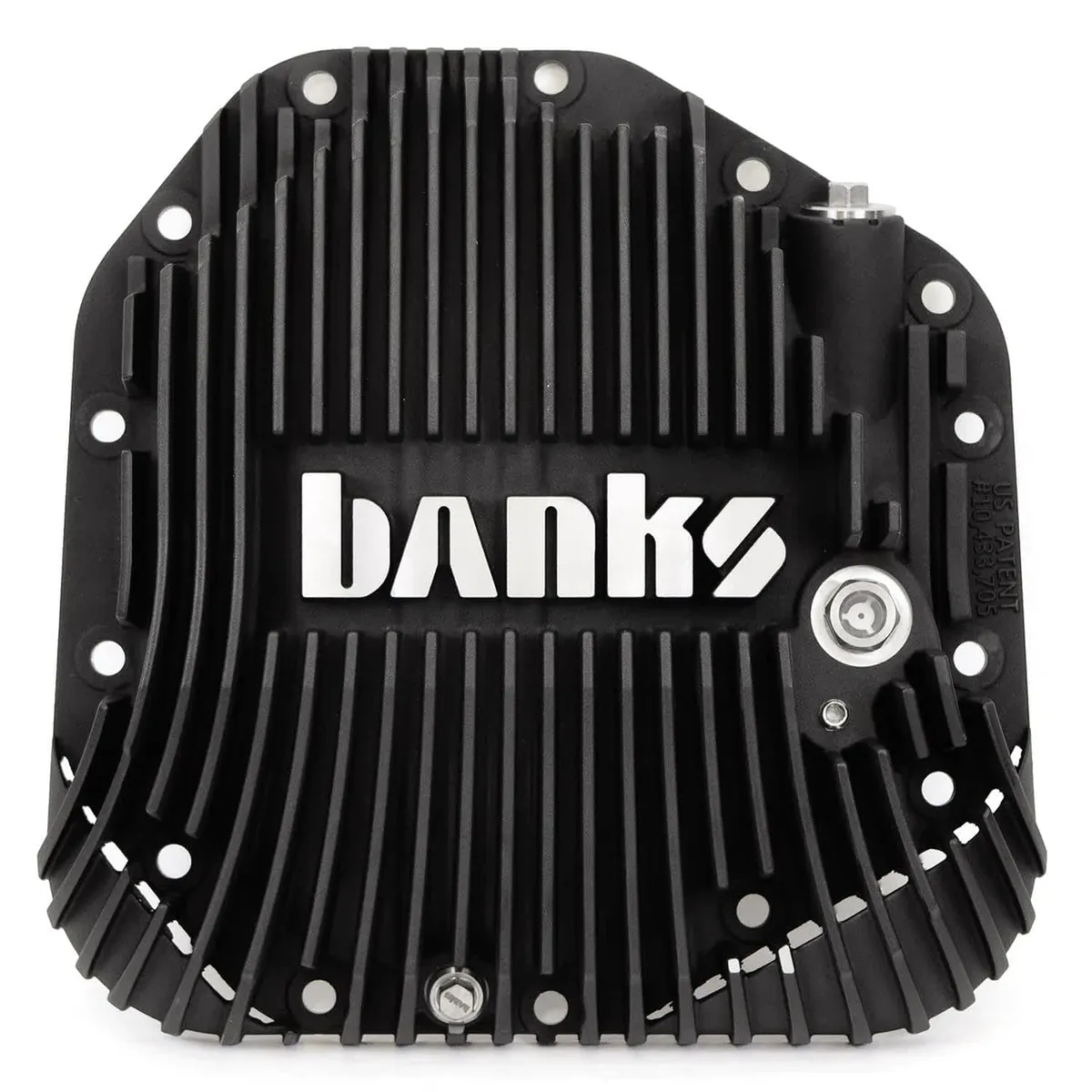 Ram-Air Differential Cover Kit Satin Black/Machined w/Hardware for 17-24 Ford F250 HD Tow Pkg and F350 SRW with Dana M275 Rear Axle Banks Power product image
