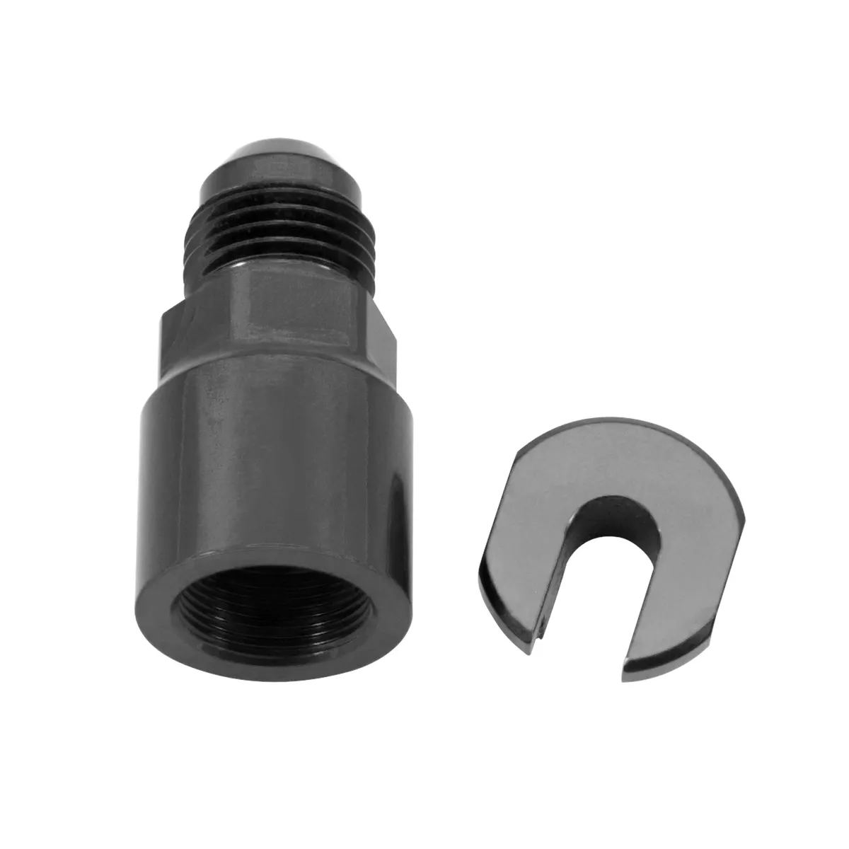 EFI Fuel Fitting 6an Male to 1/4 Female Black product image