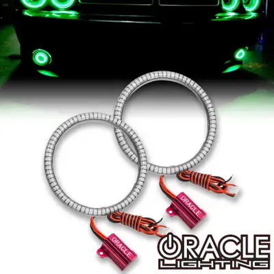 Oracle Lighting ORACLE Lighting 2015-2023 Dodge Challenger LED Surface Mount Projector Fog Halo Kit