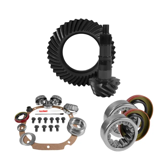 Yukon Gear and Axle 8.8 Inch Ford 4.11 Rear Ring & Pinion, Install Kit, 2.99 Inch Od Axle Bearing & Seals 2009-2014 Ford F-150 USA Standard