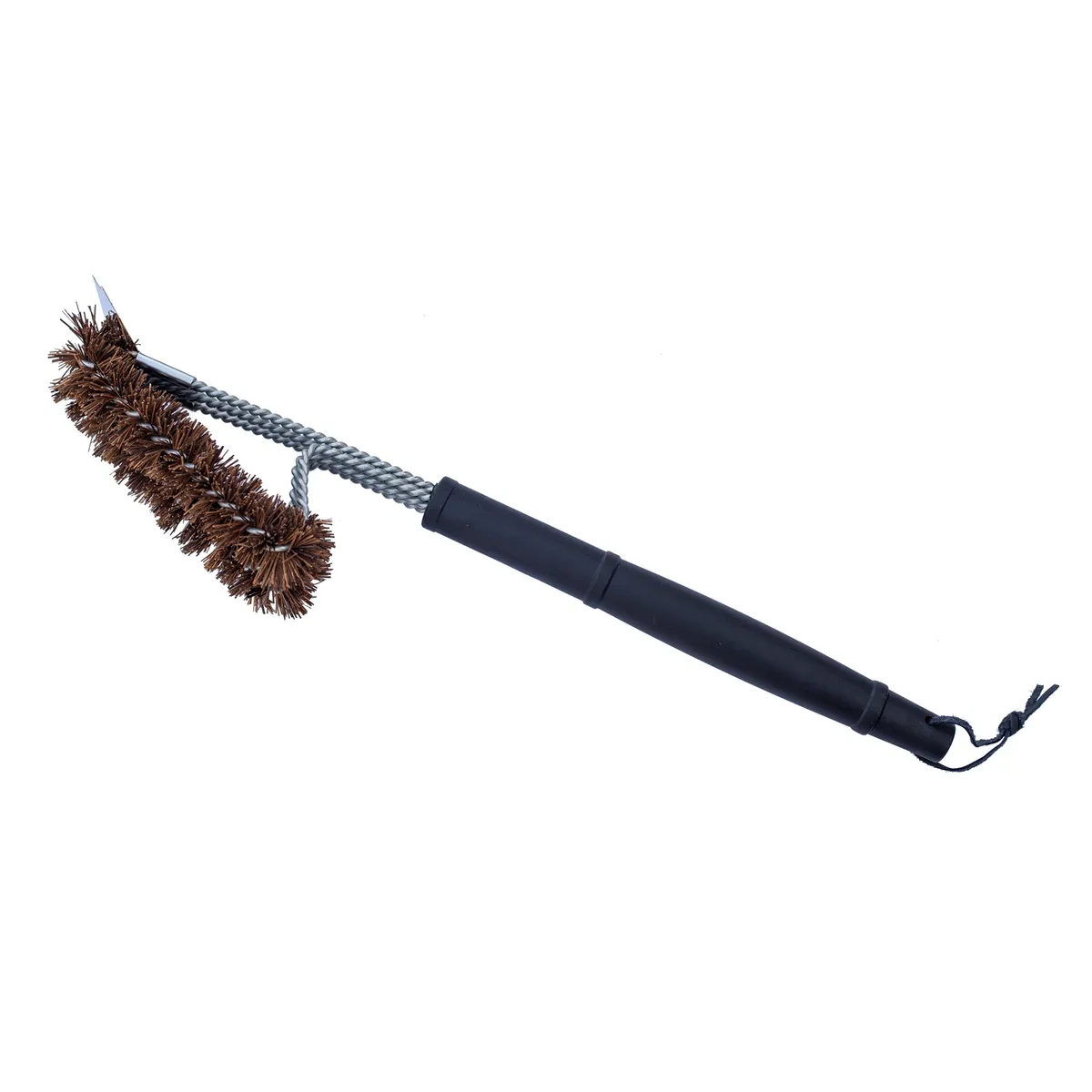 18in Grill Brush With Palmyra Bristles And Stainless Steel Scraper product image