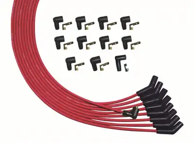 Moroso Wire Set Ultra v8 135 Deg Plug Non Hei Unsleeved Red Wire