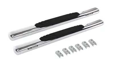 Go Rhino Universal 4in 52in Long Stainless Side Bars OE Xtreme Sidesteps Polished (Brkt Sold Sep)