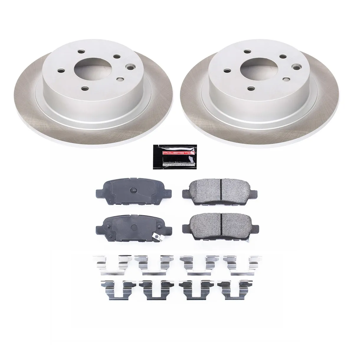 Z17 Semi Coated Rotor Kit: Coated Rotors; Ceramic Pads W/Hardware product image