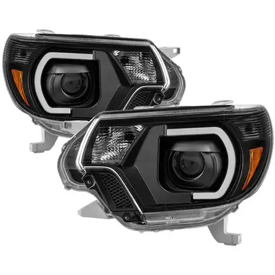 Spyder Auto 1215 Tacoma Projector Headlightslight Bar Drlblack Driver/Passenger