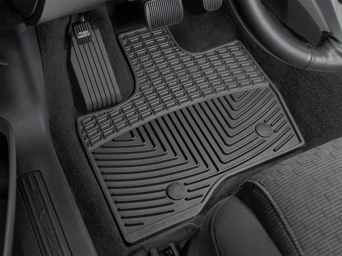 Weathertech 2011-2013 Ford Explorer Gas 1st row all weather floor mats BLACK