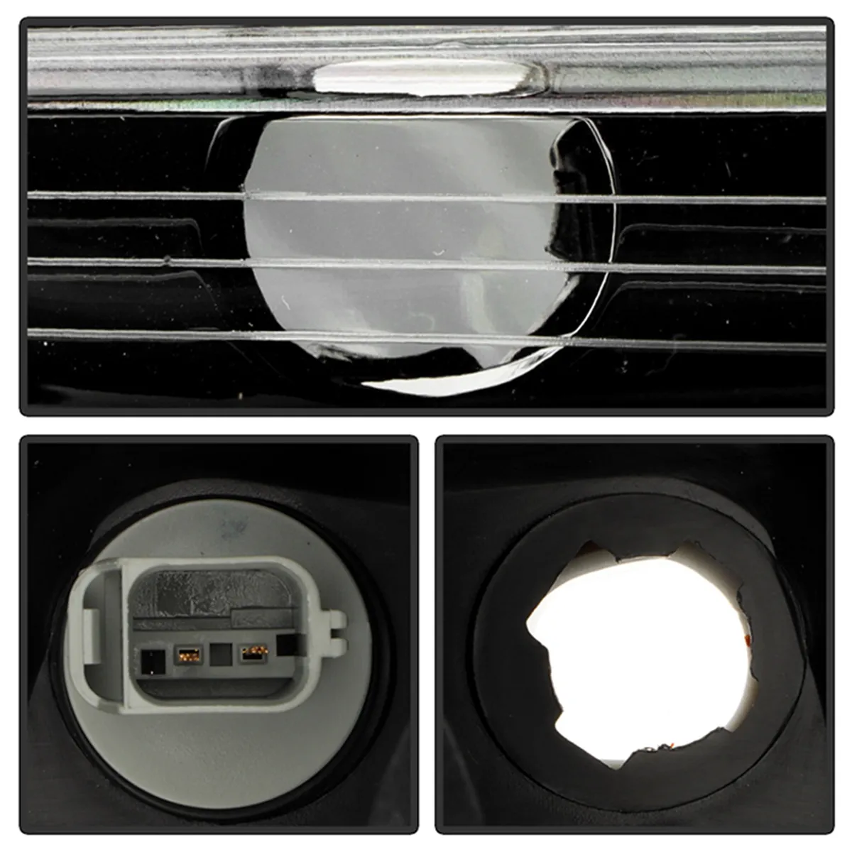 1416 Grand Cherokee LED Light Bar Projector Headlights Left And Right Black product image
