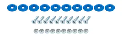Allstar Performance Countersunk Bolt Kit Blue 10pk