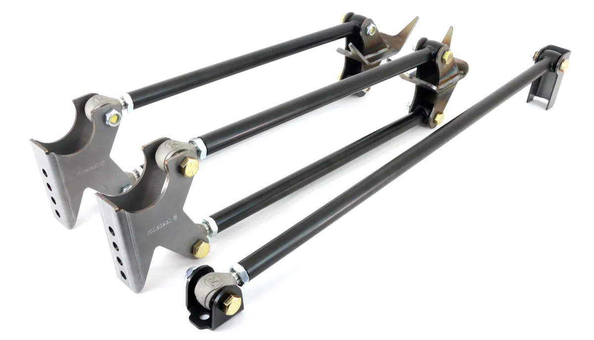 Parallel Four Link Universal Weld-In W/ Black Powder Coated Bars Parallel Bars Panhard Bar Brackets Hardware And Installation Instructions Ridetech product image