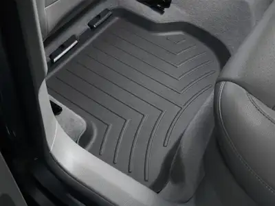 Weathertech 2005.5 - 2010 Volkswagen Jetta Black Rear FloorLiner New Body / 2007 + Volkswagen Rabbit (3 door) Black Rear FloorLiner / 2007 + Volkswagen Rabbit (5 door) Black Rear FloorLiner