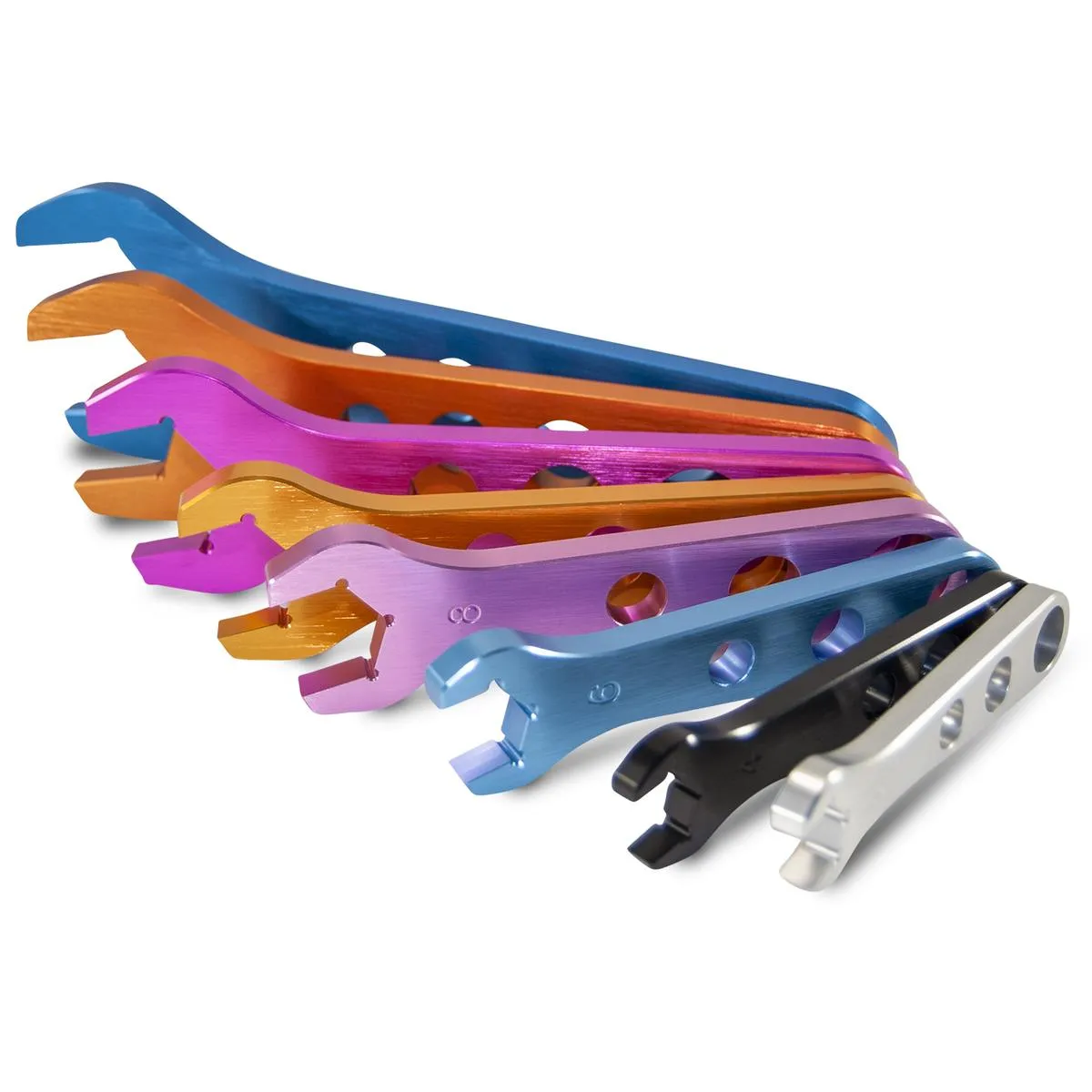 Aluminum AN Wrench Set 8 Pieces Includes Sizes -3AN through -20AN Aluminum Proform product image