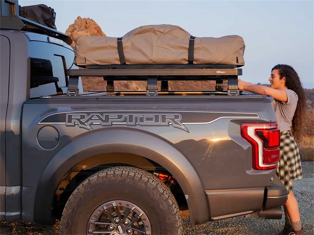 Ford F150 Raptor 5.5 2009-Current Slimline II Load Bed Rack Kit - by Front Runner product image